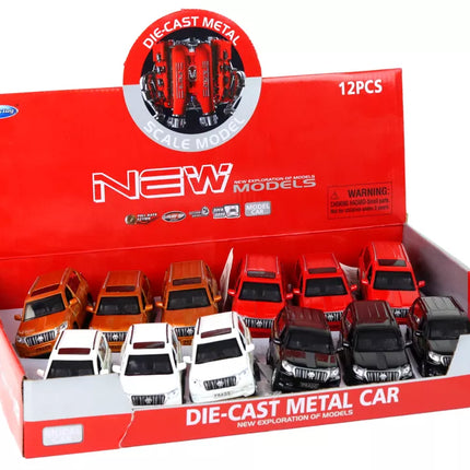 Metalinis automobilis 12 cm Garso efektai Šviesa Įvairios spalvos