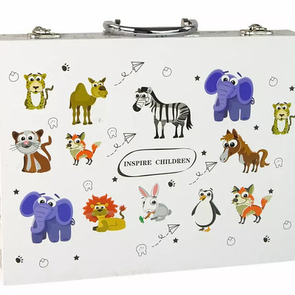 Rinkinys mažajam dailininkui lagaminėlyje, 68 dalys