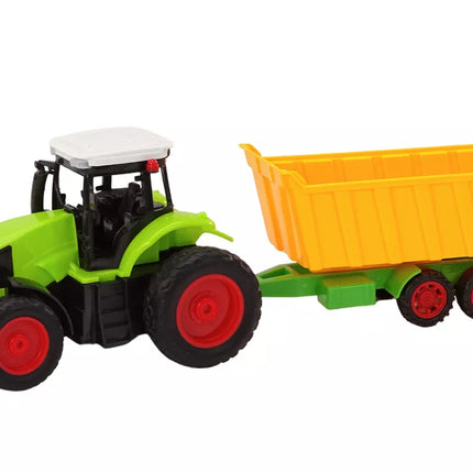 Nuotolinio valdymo traktorius su priekaba RC 1:16 Žalias Nuotolinio valdymo pultelis