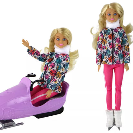 Anlily Lėlė Vaikams Pačiūžos Žiemos Sportas