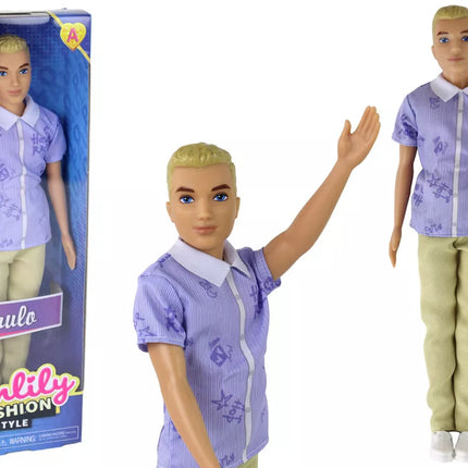 Berniukas lėlė Paulo marškinėliai šviesūs plaukai