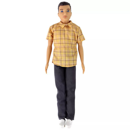 Berniukui skirta lėlė Paulo, marškinėliai, rudi plaukai