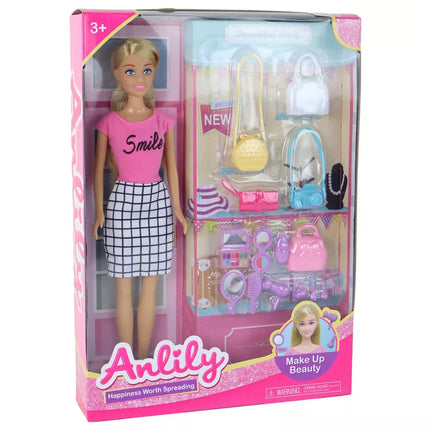 Anlily lėlės rinkinys Rankinių stiliaus rinkinys