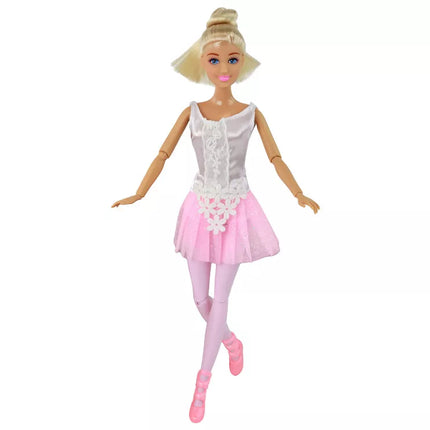 Vaikiška lėlė Anlily Balerina Šokėja Statulėlė Kuodelis Rožinė Suknelė