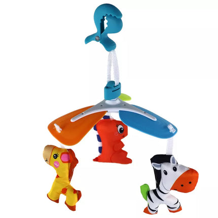 Vaikiška karuselė, gyvūnų spaustukas, spalvinga