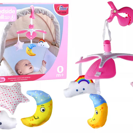 Kūdikių lovelės karuselė „Sky Clip Pink“
