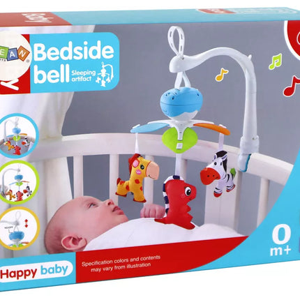 Vaikiškas karuselinis žaislas su garsu, mėlynas