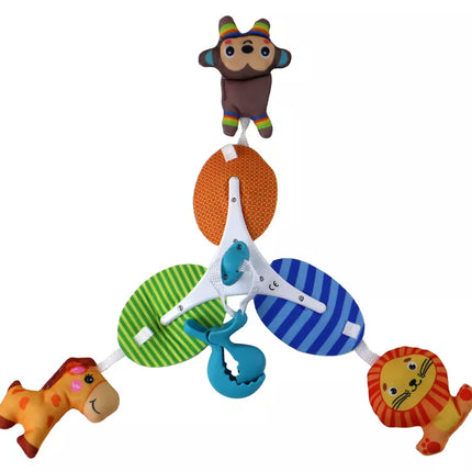 Vaikiškas mobilus gyvūnų segtukas, nešiojamas