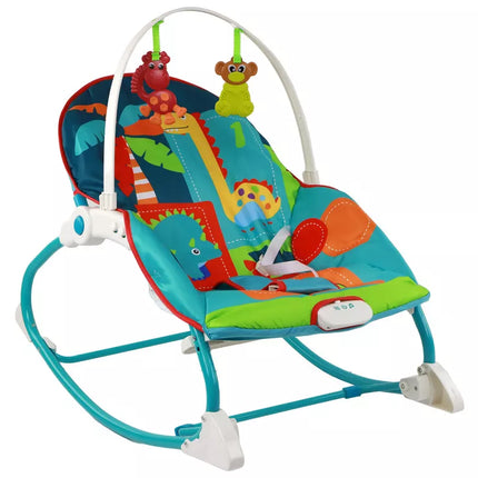 Vaikiška supama kėdutė-gultukas 2in1 su garsais ir vibracija