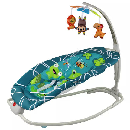 Vaikiška supama kėdutė-lopšys 2in1 su garsais "Varlė"