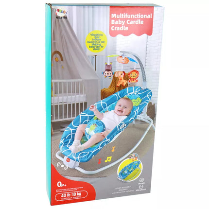 Vaikiška supama kėdutė-lopšys 2in1 su garsais "Varlė"