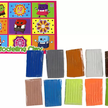 Meninis plastilino rinkinys, 10 spalvų