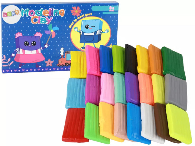 Kūrybiškas plastilino rinkinys, 24 spalvų mišinys