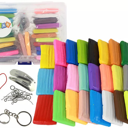 Kūrybinis modelino rinkinys, 24 spalvos, priedai