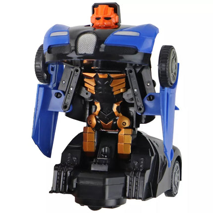 Automobilis-robotas 2 viename Bugatti mėlynos šviesos efektai