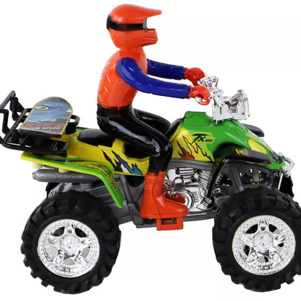 Keturių variklių keturratis bekelės frikcinis pavaros