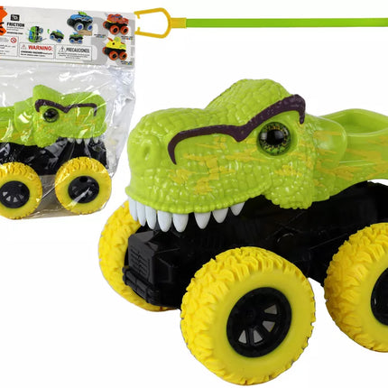 Tyrannosaurus Rex transporto priemonė, frikcinė pavara, žalia