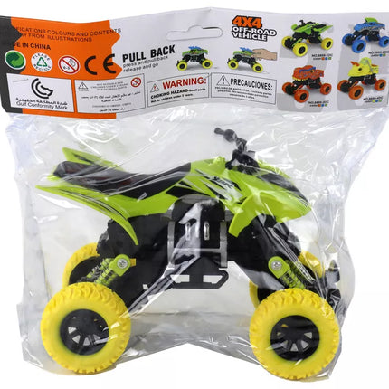 Keturių ratų trinties variklis „XC Quad Vehicle“, žalia spalva