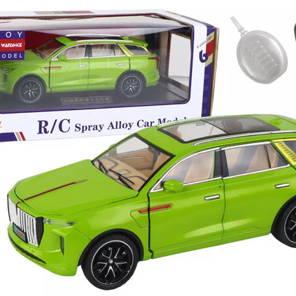 Aliumininis RC automobilio modelis 1:24 C spalva žalia