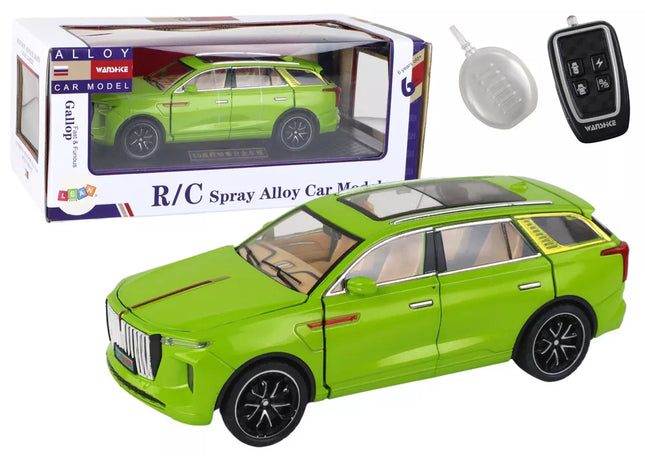 Aliumininis RC automobilio modelis 1:24 C spalva žalia