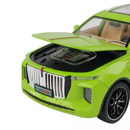 Aliumininis RC automobilio modelis 1:24 C spalva žalia