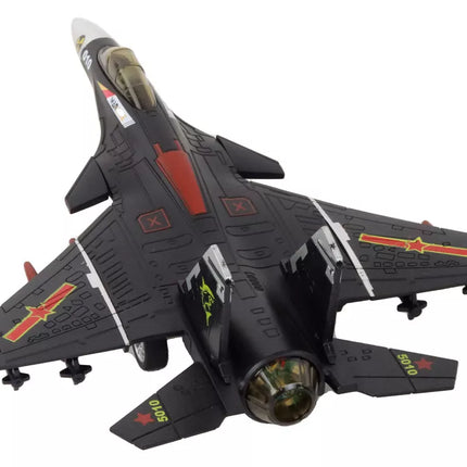 Lėktuvo modelis su trinties pavara, pilkas, juodas arba geltonas