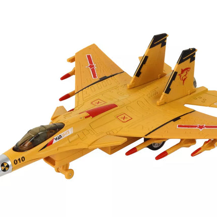 Lėktuvo modelis su trinties pavara, pilkas, juodas arba geltonas