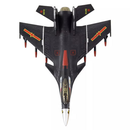 Lėktuvo modelis su trinties pavara, pilkas, juodas arba geltonas