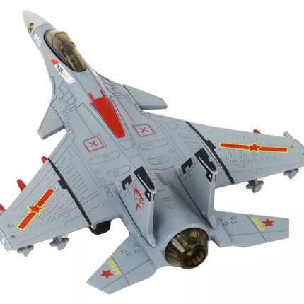 Lėktuvo modelis su trinties pavara, pilkas, juodas arba geltonas