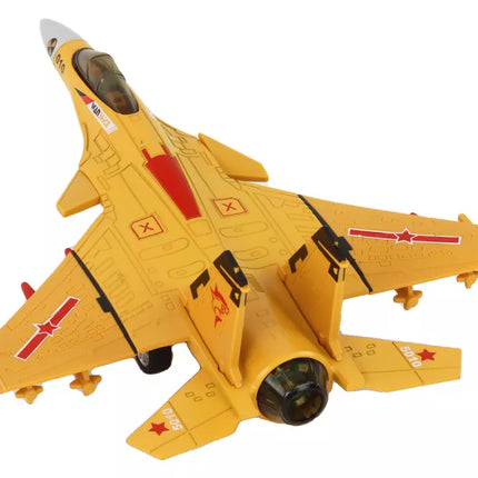 Lėktuvo modelis su trinties pavara, pilkas, juodas arba geltonas