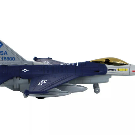 Frikcinio variklio lėktuvo modelis, tamsiai mėlynos arba pilkos spalvos