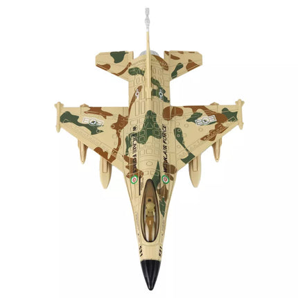 Karinis lėktuvas naikintuvas su garsais šviesomis Moro