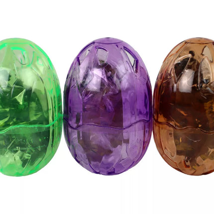 Dinozaurų figūrėlė kiaušinyje 3 spalvų 9 cm