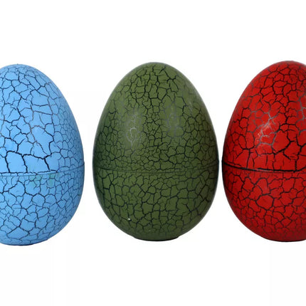 Dinozaurų figūrėlės kiaušinis 3 spalvų 9 cm