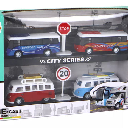 Kemperiai Autobusai su frikciniu varikliu 1:87 4 vnt.