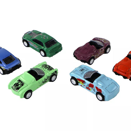 Transporto priemonių rinkinys su frikciniu varikliu metaliniame korpuse