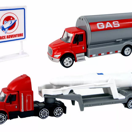 Figūrėlių rinkinys Kosminis sunkvežimis Raketa 15 el.