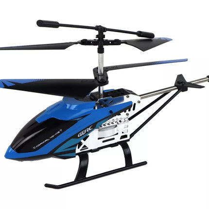 Aliuminis RC Sraigtasparnis 2.4G Mėlynas 15 minučių skrydis