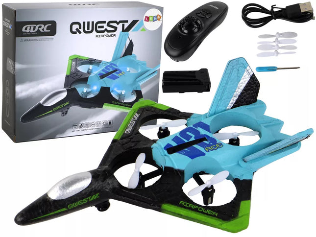 Lėktuvas naikintuvas R/C mėlynas