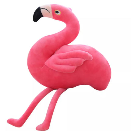 Rožinis pliušinis flamingas- talismanas, 25 cm