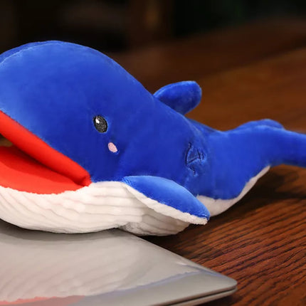 Pliušinis žaislas-lėlė Mėlynasis banginis, 30 cm