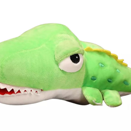 Pliušinis žalias krokodilo talismano žaislas, 30 cm