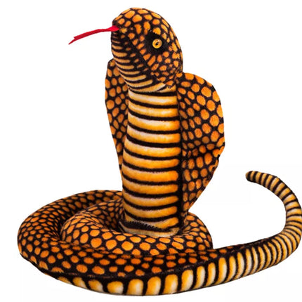 Pliušinis Maskotas Gyvatė Karališkoji Kobra Ruda 100 cm