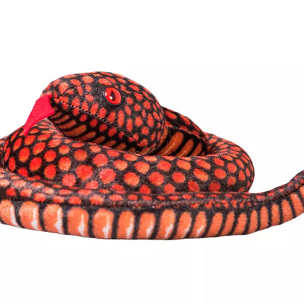 Pliušinis gyvatės talismanas, raudonas, 100 cm