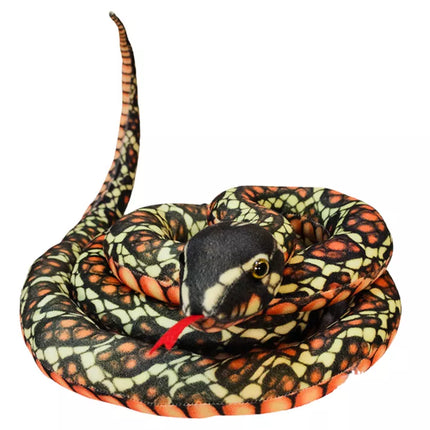 Pliušinis rudas gyvatės talismanas 110 cm