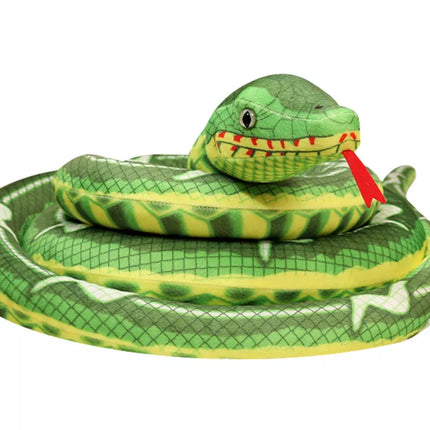 Žalios gyvatės pliušinis talismanas, 400 cm