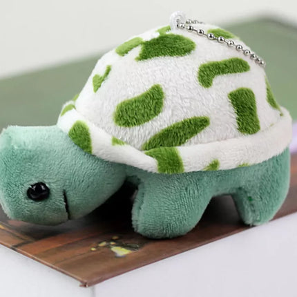 Pliušinis vėžlys 10 cm mėlynas talismanas raktų pakabukas