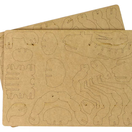 Medinis 3D skorpiono galvosūkis, edukacinis surinkimo rinkinys, 35 detalės