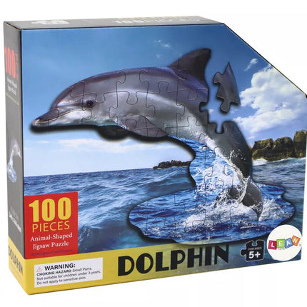 Dėlionė 100 dalių, delfinų tema, jūros gyvūnai