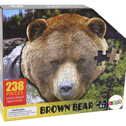 Dėlionė 237 detalės Rudojo lokio galvos tema